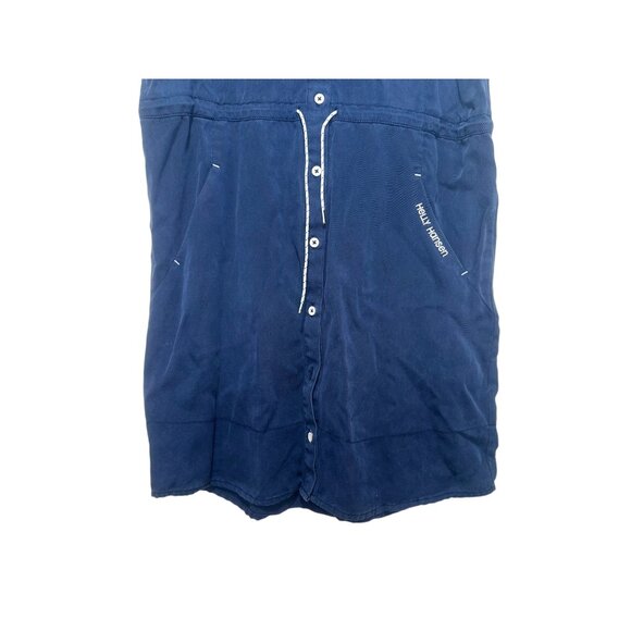 Helly Hansen Utility Button Down Dress Womens Small Blue Midi Outdoor Gorpcore - Picture 11 of 16